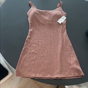 Brown Summer Dress Bra-Free